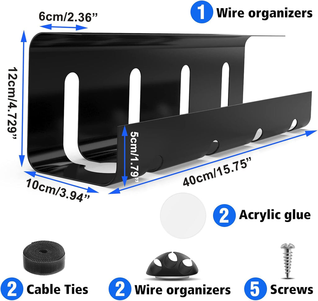Cable Tray clean desk setup