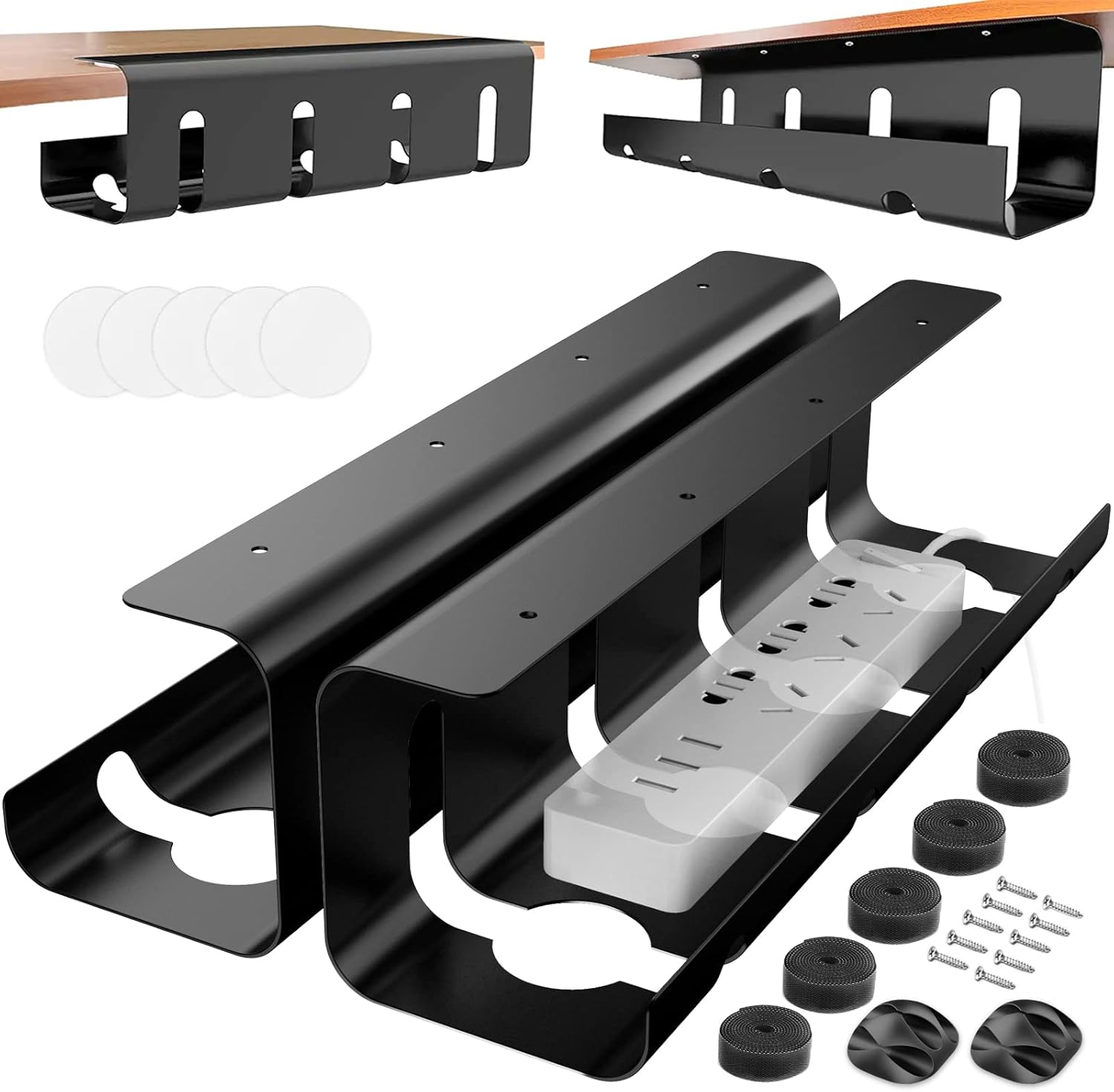 Under-Desk Cable Management Tray