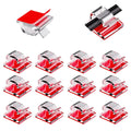 Clear adhesive cable clips 16 pack for desk cable management
