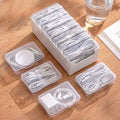 Charging cable storage box with individual compartments for cord organization